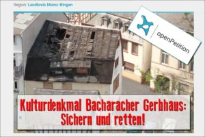 Bacharacher Gerbhaus: Petition