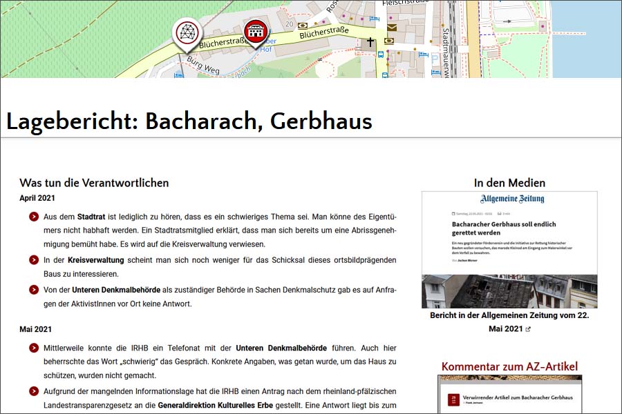 Lagebericht: Bacharacher Gerbhaus